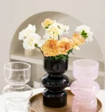 Retro Irregular Home Glass Vase Living Room Dining Table LLuxury Decoration Flower Vases - Image 16