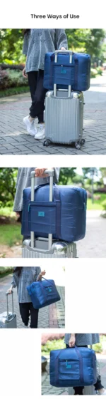 Travel Duffel Bag Lightweight Foldable Unisex Tote Carry On Luggage Weekender Overnight Stays Suitcase Organiser 20L Large Bags - Image 13