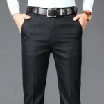 New Business Casual Suit Pants Men Solid High Waist Straight Office Formal Trousers Mens Classic Style Suit Long Pants Plus Size - Image 4