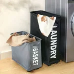 Laundry Basket With Wheels Large Capacity Yoga Mat Storage Basket Multifunctional Foldable Waterproof Dirty Clothes Storage Bag - Image 2