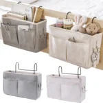 Portable  Hanging Organizers Baby Care Essentials Crib Storage Cradle Baby Crib Organizer Diaper Bag Linen Baby Bed Accessories