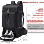 50L 70L Large Capacity Travel Backpack Luggage Sports Training Fitness Independent Shoes Storage Bag Laptop Bags - Image 5