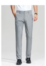 New Men's Business Office Party Suit Pants Spring Summer  Loose Ice Silk Breathable Pants Casual Trousers Male Straight Pants - Image 25