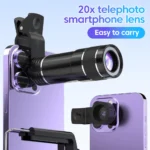 20x Mobile Phone External Telephoto Lens Kit Portable Design With Lens Clip HD External Zoom Camera Lens For Concert Shooting ﻿