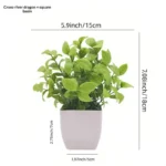 Artificial Potted Plants With Lifelike Foliage And No Maintenance Perfect For Home Office Bathroom Desktop Shelf Decor - Image 16