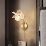 LED Wall Lamp Modern Luxury Flower Shaped Decorative Light Bedroom Bedside Study Dining Room Living Room Background Wall Lamp - Image 3