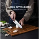 Board Kitchen  Set Square Acacia Wood Solid Wood Simple Cutting Board Cut Steak Household Hardwood Thickened Cutting Board - Image 12