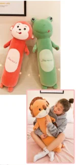 2025 New Pillows for Bedroom Soft and Comfortable Soft Long Sleeping Pillow Delicate and Smooth Cute Animal Cylindrical Pillow - Image 19