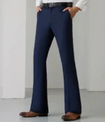 Flared Trousers For Men Slim Fit Wide Leg Man Suits Pants Tressed Business Fluid Bell Mouth Gray Draped Social Tailoring Luxury - Image 15