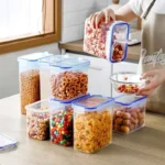 Food Storage Containers with Lids Stackable Treat Box Containers for Kitchen Pantry Organization Containers for Rice Dispenser - Image 16