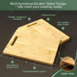 Wooden Chopping Boards Cutting Serving Board Double-sided Available Wooden Thick Boards for Chopping Charcuterie Serving Boards - Image 19