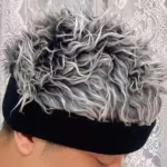 Hat with Wig Knitted Spiked Hairs Realistic Hip Hop Wig Hat Men Women Cold Weather Hats for Daily Wear Party Cosplay - Image 4