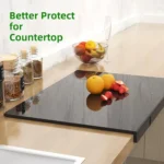 Cutting Board with Counter Lip Anti-Slip Shatter Resistant Easy Clean Perfect for Cutting Bread Meat and Veggies Kitchen Decor - Image 4