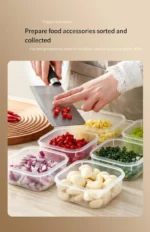 1 Set of 3 Food Storage Containers, Refrigerator Storage Boxes, Grain Storage Boxes, Plastic Sealed Containers, Large, Medium, and Small Sizes, 3-Piece Set, Lunch Box with Lid for Fruit Storage - Image 12