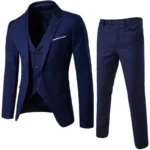 Men's Casual Dress Pants Stretch Comfortable Office Black Slim Suit Pants Business - Image 5