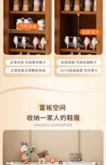 Shoe Rack  Door Small Narrow Multi-layer Simple Shoe Cabinet 2025 New E****mical Space-saving Storage Artifact - Image 17