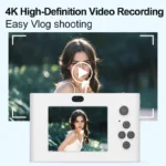 4K Digital Camera  24 Million Pixels Video Camcorder 16x Zoom Compact Cameras Auto Focus for Kids Adult Beginners Photograph - Image 4