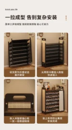 Display Foldable Shoe Racks Organizer Cabinet Portable Luxury Shoe Racks European Shelf Meuble Chausssure Home Furniture - Image 21