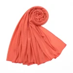 Women Big Size Cotton Jersey Hijabs Scarf Islamic Turban Shawls Trendy Muslim Hijab Solid Plain Cotton Scarves Headscarf - Image 13