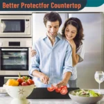 1pc Large black cutting board with lip edge - high toughness, anti slip, perfect for kitchen countertops, including protective f - Image 8