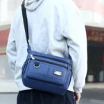 Mens Crossbody Bag Single Shoulder Bags Big Capacity Multi-Pockets Storage Bag Fashion Handbag Business Crossbody Bags - Image 34
