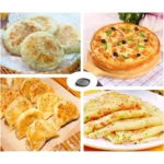 Round Cast Iron Frying Pan Double Handle Grill Pancake Pizza Pan Multipurpose Cooking Pan for BBQ Camping Kitchen Supplies - Image 4