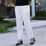 Office Formal Plus Size Pants For Women 7XL 6XL 5XL 4XL White Straight Girls High Waisted Lady Black Work Spring Summer Trousers - Image 2