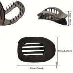 Hair Clips - Grip flat round hair clips with curved design for thick/thin hair - Image 7