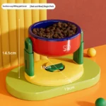 Pet supplies: Cat bowls/water bowls, dog bowls, tip-over resistant pet bowls, height adjustable. - Image 8