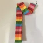 Women antumn Stripe Pattern Scarf Thin Neckerchief Y2k Style Thin long Cotton Scarves Punk Decorative Scarf Clothing accessories - Image 11