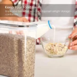 Cereal Containers Storage Set of 2/3/4  （2.5L 84oz）, Airtight Food Storage Containers for Kitchen & Pantry Organization, Cereal - Image 4