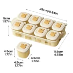 Baby Food Storage Containers Freezer Trays Food Storage Child Broth Container Cooked Food Ice Cubes Trays Freezer Compartments - Image 8