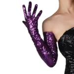 Ladies' Gloves, Long Hook-Finger Tinted Gloves, Ball Gloves, Bride's Wedding Dress Gloves, Sun-Protective Fashion Gloves C101 - Image 23