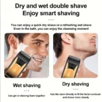 Professional Electric Shaver for Men, Rechargeable Double Foil Shaver for Home, Ideal Gift for Boyfriends, Fathers or Brothers - Image 17