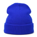 Knitted hats for men and women in autumn and winter, pure color, simple and versatile. Knitted hats with pullovers and cold hats - Image 12