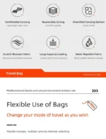 Large-Capacity Travel Bag, Dry-Wet Separation Gym Bag, Business Water-Resistant Shoulder Bag, Trendy Sports Bag, Fashionable Crossbody Bag, Unisex Storage Bag - Image 11