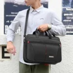 Oxford Cloth Laptop Bags Men Large Capacity Briefcase Business Travel Shoulder Pouch - Image 2