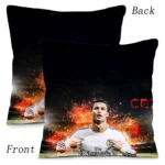 Pillow Covers Cartoon Sofa Decorative Home Double-sided Printing Short Plush Cute Cushion Football Star C Ronaldo Number 7 Cover - Image 21