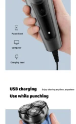 Shaver for Men USB Electric Shaver Powerful Beard Shaving Machine Electric Razor Rechargeable Waterproof - Image 14
