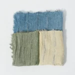2025 New men's Scarf Vertical Stripe Scarves Light Weight Head Scarves Fashion Fringe Scarves - Image 2