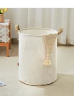 Foldable Fabric Laundry Basket Home Use Dirty Clothes Hamper Toy Storage Basket Wash Tub Bedroom Utility Storage Basket - Image 40