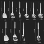 Kitchen Cookware Cooking Utensils Stainless Steel Shovel Soup Spoon Turner Utensils Dinnerware Cooking Tool Kitchen Gadgets - Image 32