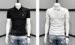 Polo Men's T-shirt Slim Fit Clothes Streetwear Top Embroidery Print With Collar Man Tee Shirts Graphic White Vintage Hot S - Image 14