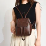 Backpack for Women Fashion Retro Brown Women Shoulder Bags Cute Backpacks Back To School Bags Designer Bags Mochilas De Hombre - Image 3