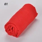 Sparsil Women Summer Soft Retro Tassels Solid Color 180x90 Shawls Female Thin Wraps Hijab Beach Holiday Scarf - Image 34