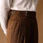 Business Pants Men Social Trousers Office-trouser Retro Gentlemen Italian Naples Casual Suit Pant Men Straight Dress Pants 2024