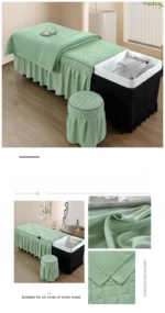 Head Washing Hairdressing Bedspread Barbershop Beauty Salon Hair Salon Thai Massage Bedspread Skin-Friendly SPA Bed Cover - Image 21