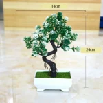 Artificial Plants Bonsai Simulated Tree Potted Fake Flowers Table Porch Potted Ornaments Home Wedding Decor Housewarming Gift - Image 17