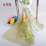New Peony Flower Women's Printed Chiffon Long Scarves Wholesale Yiwu Autumn and Winter Scarves Small Scarves - Image 11