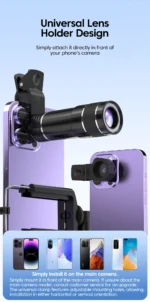 20x Mobile Phone External Telephoto Lens Kit Portable Design With Lens Clip HD External Zoom Camera Lens For Concert Shooting ﻿ - Image 14